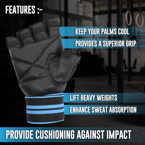 Image of Victory Power Gym Gloves for Men Workout Wrist Support Gym Gloves Weightlifting Gym Gloves for Women Breathable Gym Accessories for Men Workout Hand Gloves for Gym Women Gloves (M (7.5 inch - 8 inch))