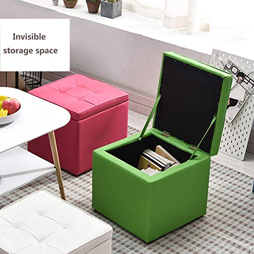 Cube de rangement en cuir bleu pour ranger et libérer l'espace