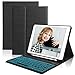 Produktbild D DINGRICH Tastatur Hülle für iPad 10.2 2020-8. Generation, iPad 7 2019, iPad Air 3, iPad Pro 10.5 2017, Kabellose Beleuchtete QWERTZ Tastatur mit Schutzhülle, Stifthalter, Schwarz