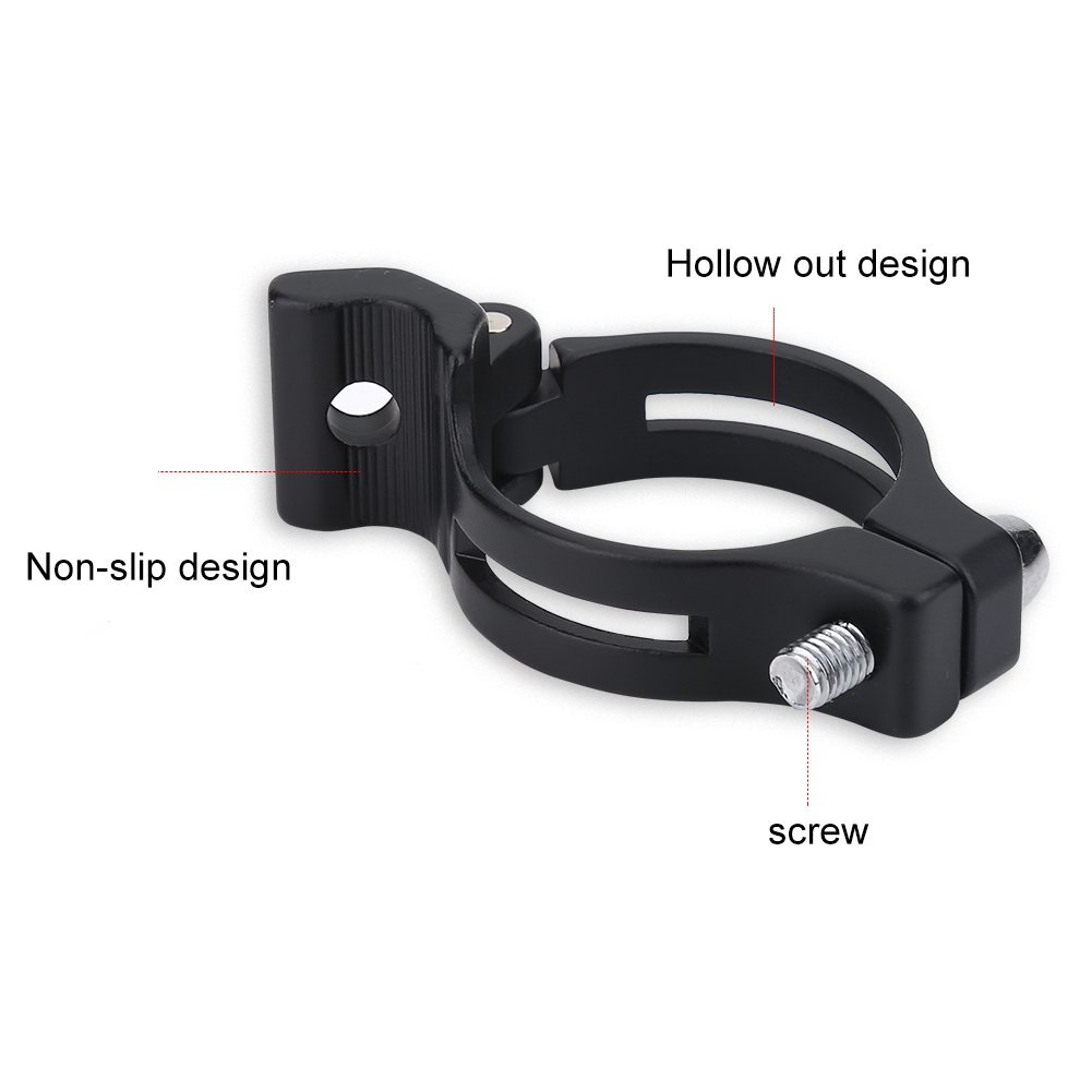 Pinza Deragliatore Anteriore per Bici da Strada, Adattatore Clip 31.8mm Nero