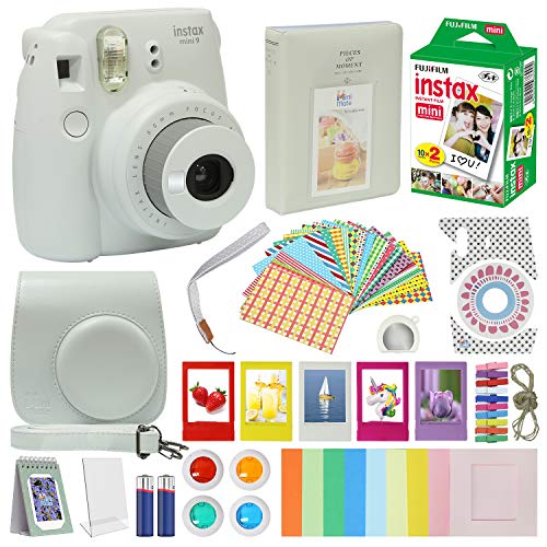 Fujifilm Instax Mini 9 Camera WHITE + Accessory kit for kids Fujifilm Instax