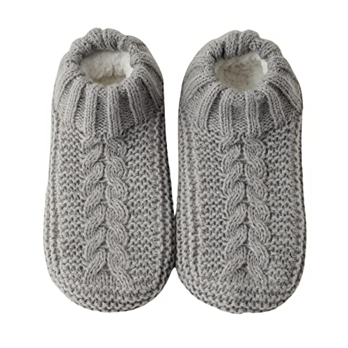 Image of Vihir Cozy and Warm Men Slipper Socks - Non-Slip and Stylish Floor Socks Indoor House Shoes,gray