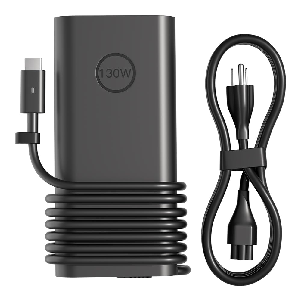 HSXIRQA 130W USB-C Charger Compatible with Dell Precision 5530 5770 5760 5750 5680 5570 5560 5550 5490 5480 5470 3590 3581 3580 3571 3570 3561 3560