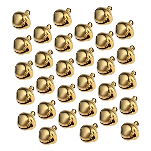PRETYZOOM 200Pcs Christmas Bells Decorative Iron Bells for Crafts Tree Ornaments and Holiday Decor Joyful Sound for Festive Atmosphere Craft