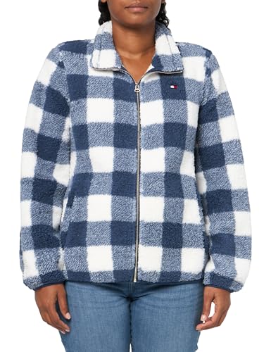 Tommy Hilfiger Women's Buffalo Check Long Sleeve Zipup Sportswear Jacket - Main Image