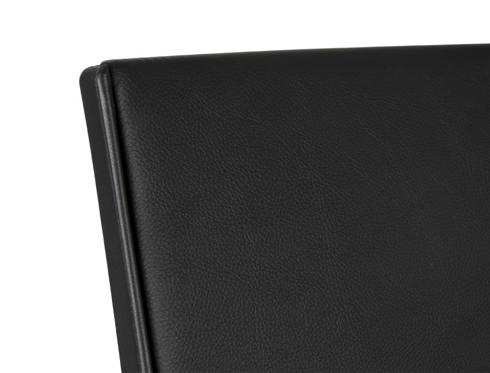 Q-Connect Sedia girevole Schienale medio in similpelle regolabile in altezza 980+100x630x625 mm Colore nero.