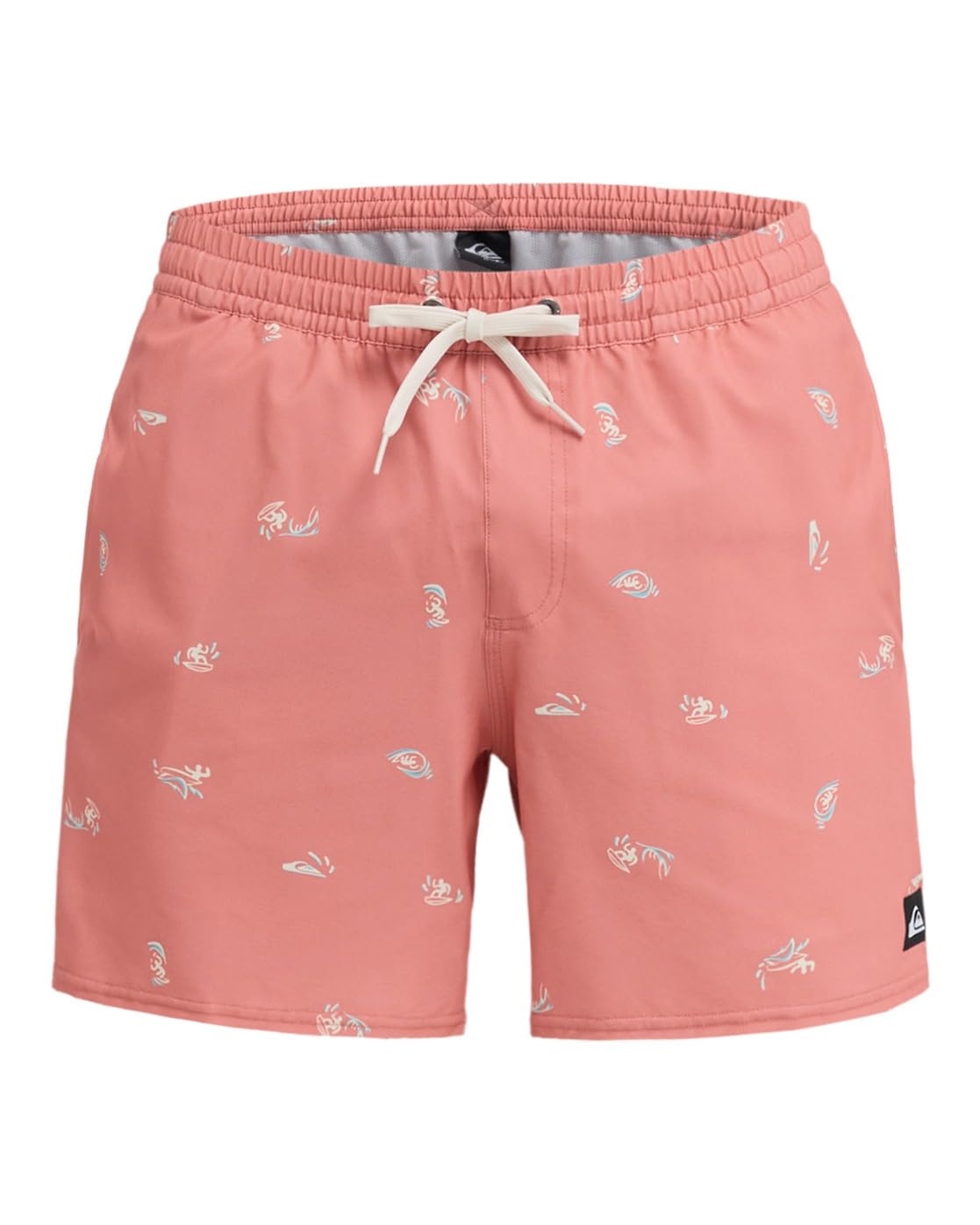 Quiksilver Stretch Printed Volley 16" - Short de Natación - Hombre - Rosa.
