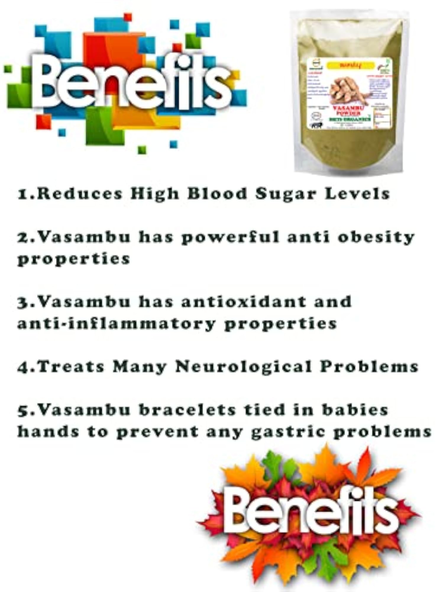 Diets Organics Vasambu Powder, Natural Health Supplement