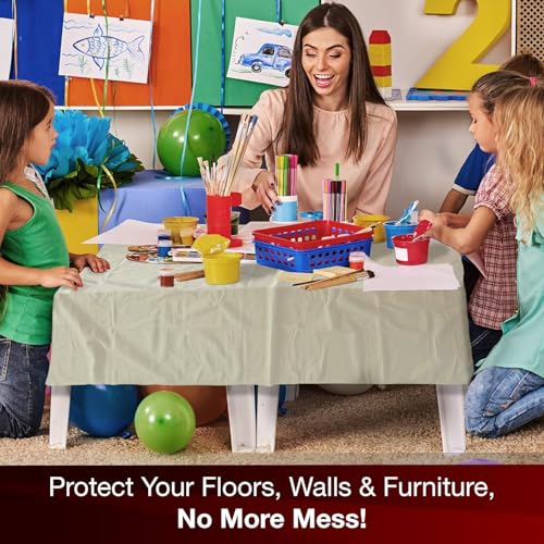 Image of 8 Oz Canvas Safety Drop Cloth, 5' x 8', (Pack Of 8)
