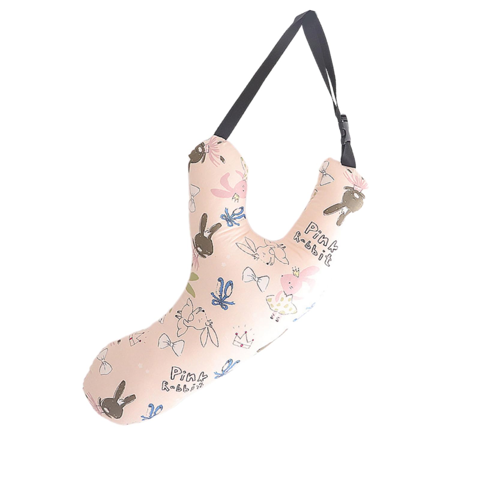 jiingekk Kids Travel Pillow Neck Pillow for Car Comfortable Neck Support, Soft Polyester, Adjustable Strap Car Seatbelt Pillow