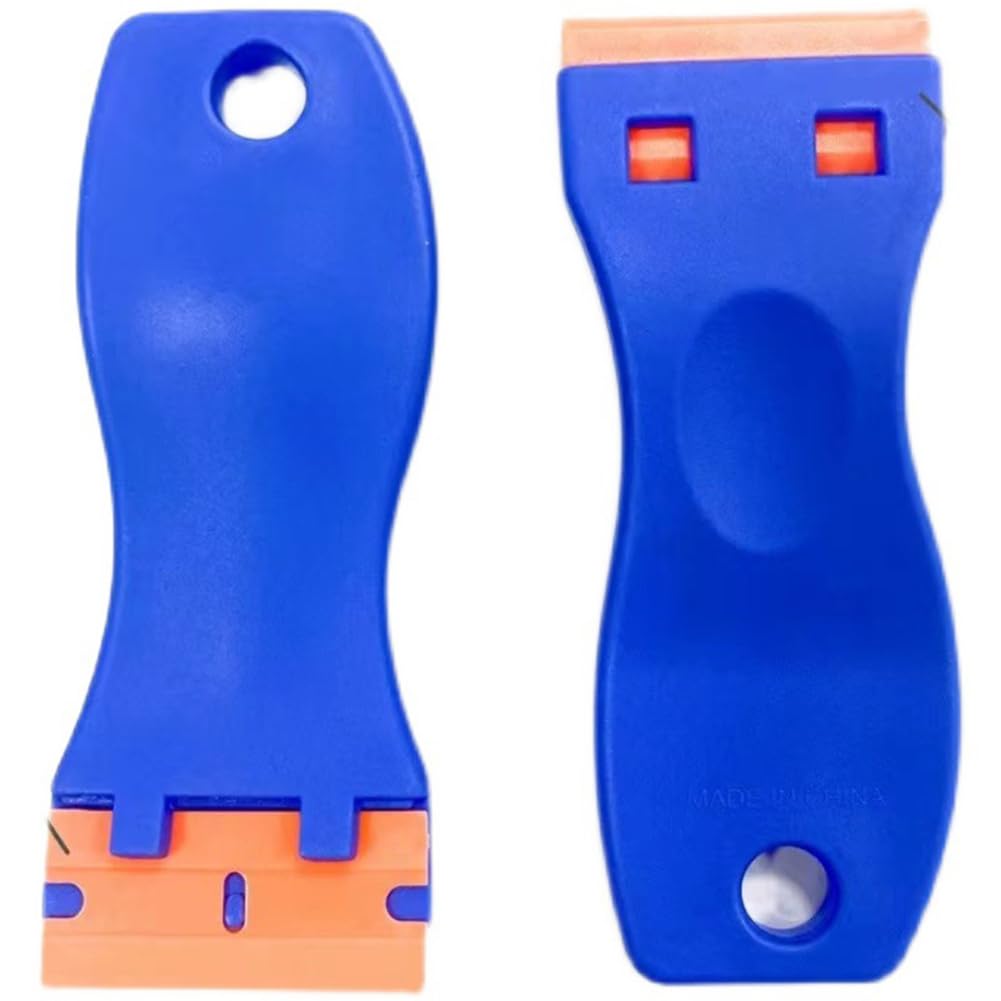 Lot De 2 Grattoirs En Plastique Avec 100 Lames En Plastique à