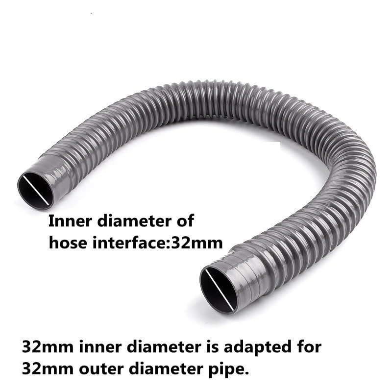 Tubo scarico prolungato universale diametro interno 32mm lavatrice lavastoviglie | Utilizzato per allungare tubi scarico originali adattando disposizioni lavandini(2.5m)