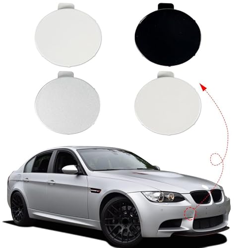 CZShiYue Car Front Bumper Tow Hook Cover Cap Towing Eye for BMW M Series M3 4door E90 Sedan 2door E92 Coupe E93 Convertible 2007 2008 2009 2010 2011 2012 2013 51118043981 (Unpainted)