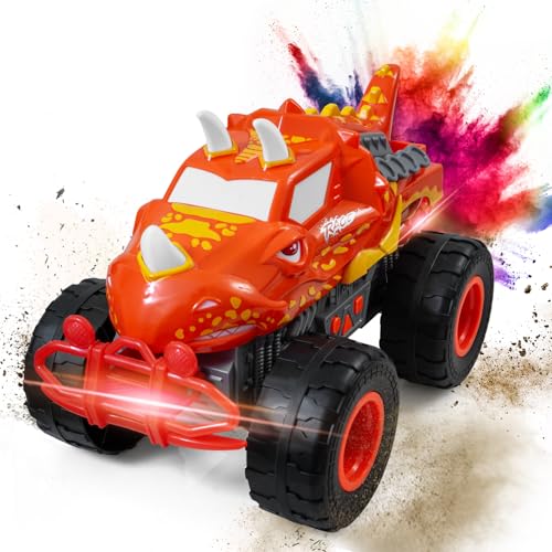 Image of Veslier Big Dinosaur Monster Truck Toys for Boys Age 3 4 5 6 7 Year Old -Lights & Sounds Large Transportation Truck Toy for Kids Boy
