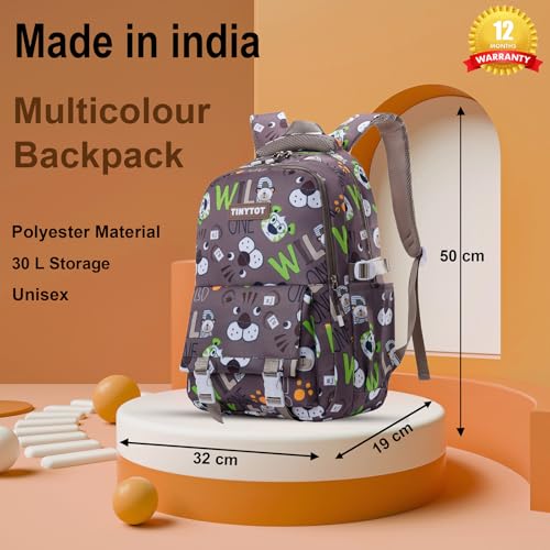 Image of Tinytot 30 Litre Japanese Korean Style School Bag Water-Resistant Laptop & Travel Backpack - Unisex Large 18 Inches Multipurpose Student Backpack for Boys & Girls, Men & Women