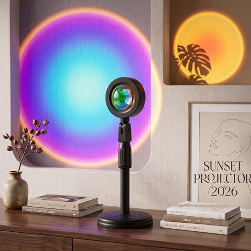 Generic Multicolor Sunset Projector with 360 Rotation & App Control — view 8
