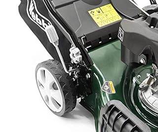 Webb WER460SP 18"/46cm Self-Propelled Rotary Petrol Lawn Mower, 141cc, 7 Cutting Heights, 55L Bag - 3 Year Guarantee (18")