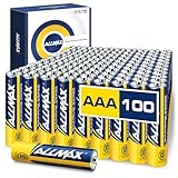 Allmax AAA Maximum Power アルカリ乾電池（100本入り）– 超長持ち、漏れ防止設計、10年保存可能、最大性能 (1.5V)