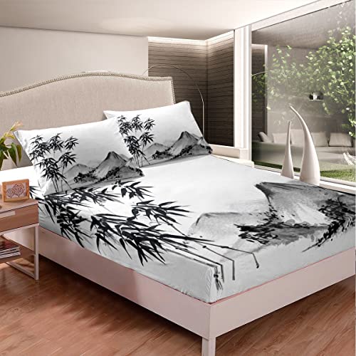 Set di lenzuola in bambù inchiostro di bambù