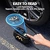 Tire Inflator Portable Air Compressor, Air Pump for Car Tires-9.84 Ft Cord,12V DC-Powered Auto Pump with Digital Pressure Gauge,Emergency LED Light, Car Accessories for Motorcycle Bicycle Ball Balloon #3