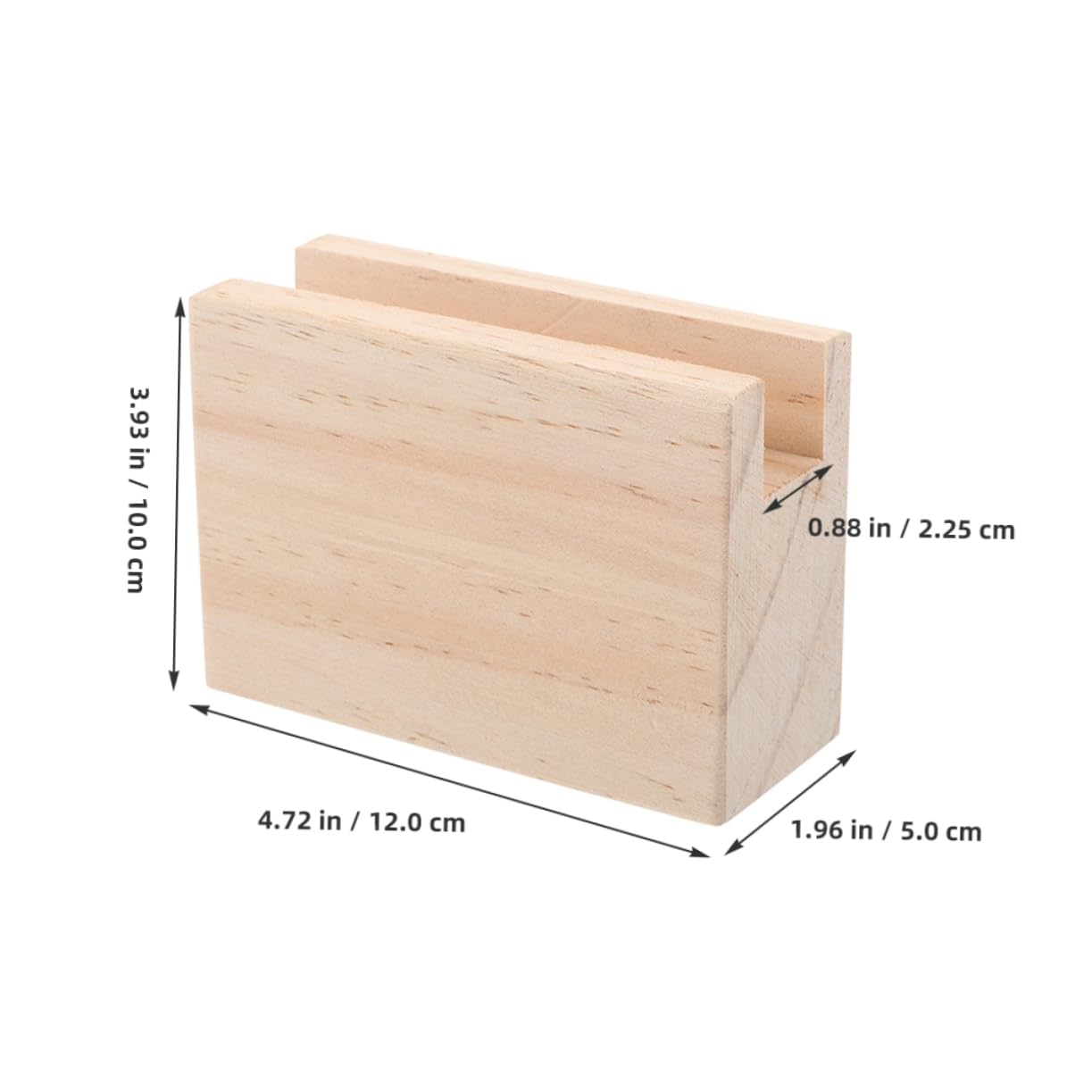 LALAFINA 2pcs Wooden Bed Risers and Furniture Heightening Pads for Sofa Table and Chair Support Easy Install Blocks for Increased Under-Furniture Storage