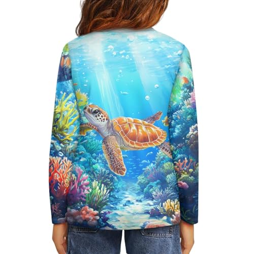 HUIACONG Kids Long Sleeve Tee Shirt for Boys Girls Sweatshirt Children Winter Tops4