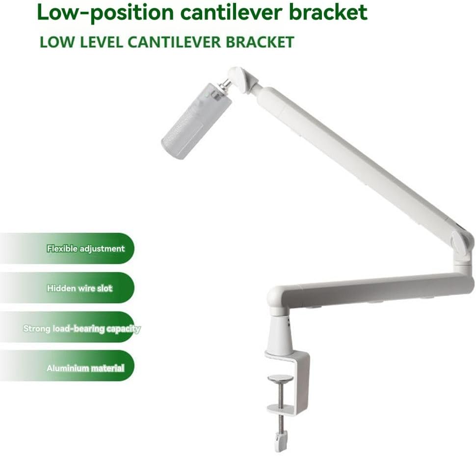 Kidondsn(キドンドスン) マイクスタンドデスクマウントクランプ調整可能ヘビーデューティブームアームベアデスクマイクスタンド