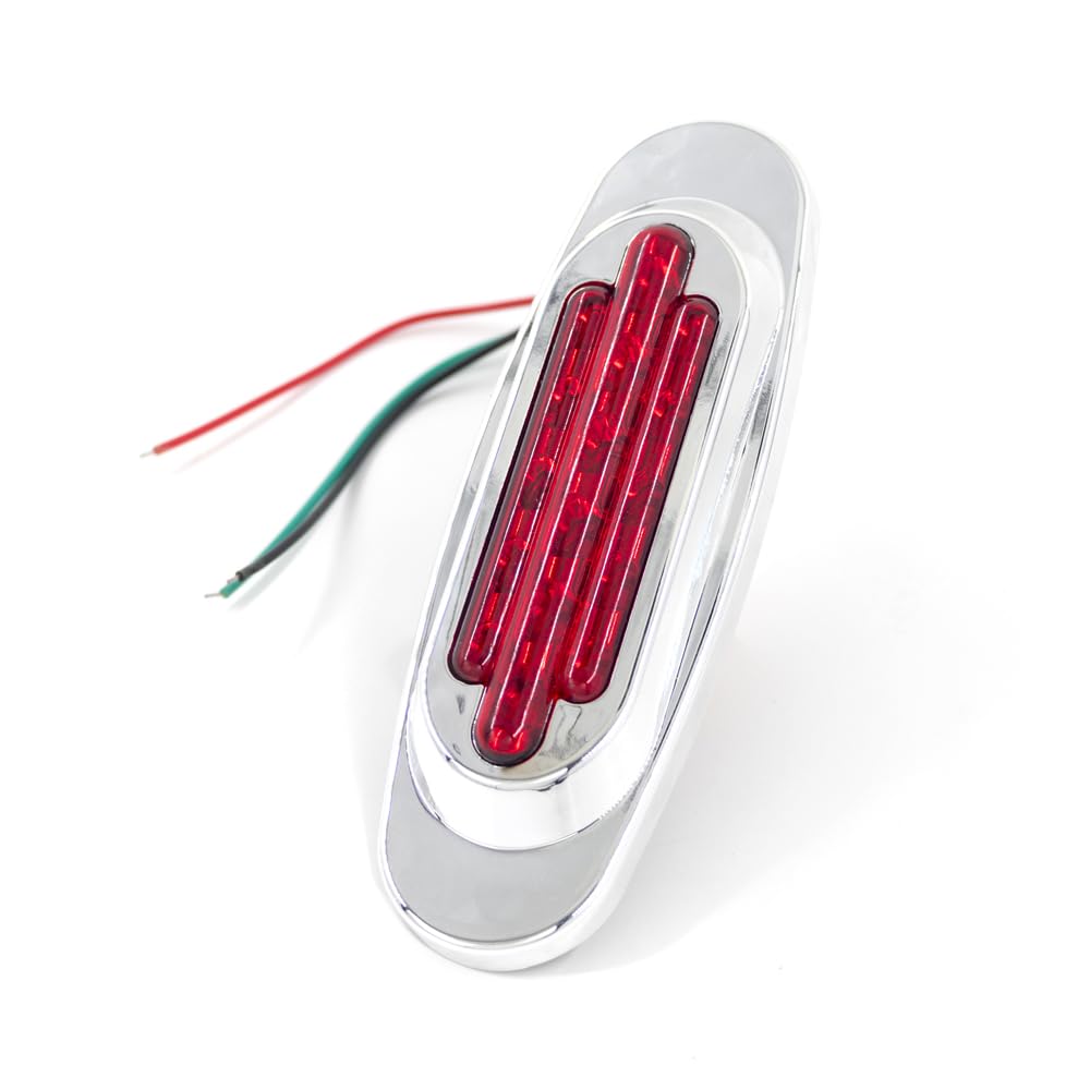 10 sztuk ciężarówka boczna lampka obrysowa kontrolna światła robocze 12V 24V lampa zewnętrzne przyczepa kempingowa z przyczepą(10pcs Red)