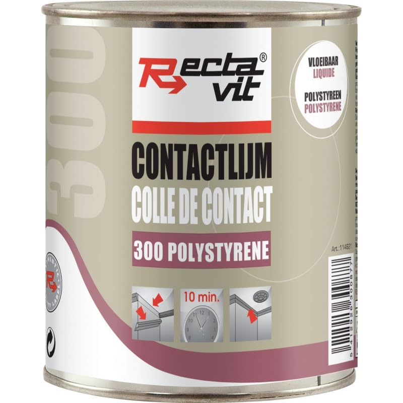 300 Poliestireno – Pegamento de contacto líquido – Rectavit – 0,75 L