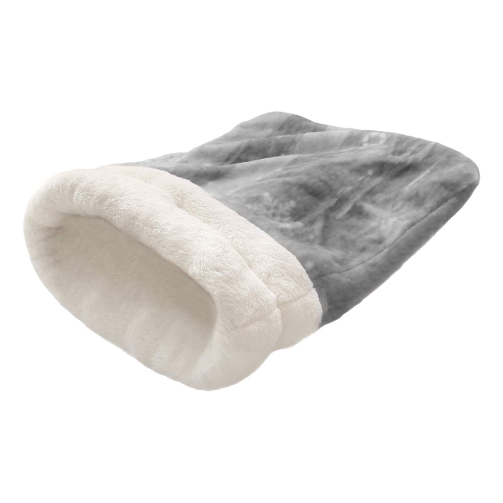 Grotte de couchage chat chaud et lit en peluche douce amovible