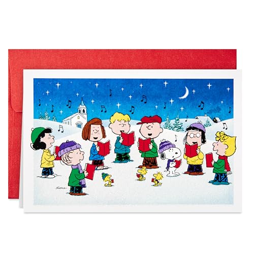 Hallmark Boxed Christmas Cards, Peanuts Gang (40 Cards with Envelopes), 1XPX2803