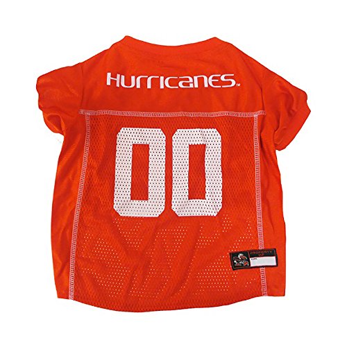 Image of Pets First Collegiate Miami Hurricanes University Dog Mesh Jersey, X-Large