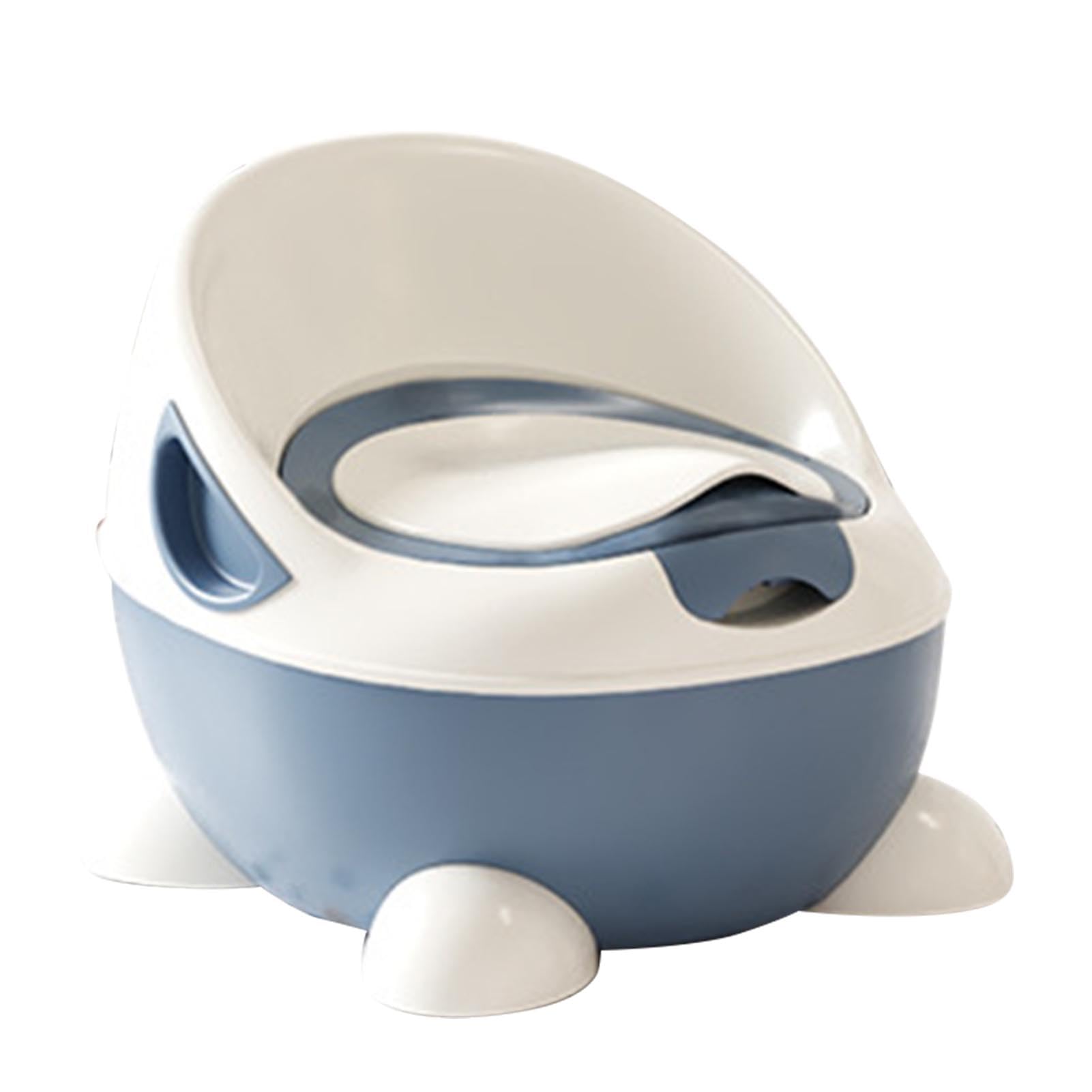 Inodoro para Niños, Diseño Bonito, Ajustable, Orinal de Entrenamiento para Bebés y Niños Pequeños, Material PP, 1 Unidad (Azul)