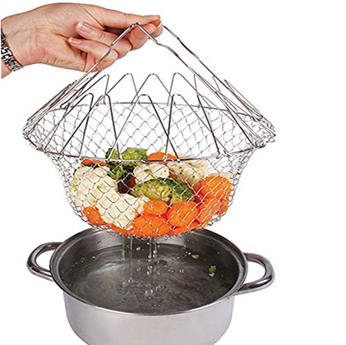 Nema Foldable Steam Rinse Mesh Basket