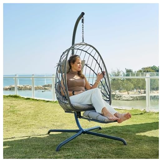 Best garden swing chair Stylish Hanging Egg Chair with Stand