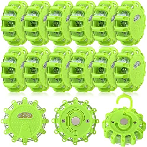 FUMYIDA 6 Pack Led Road Flares Emergency Lights Roadside Warning Safety Disc Beacon - View #4