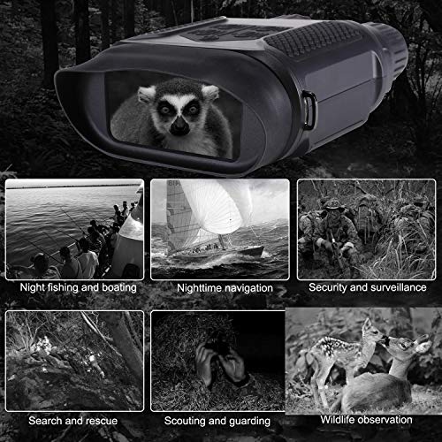 Digitales Nachtsicht Fernglas für die Jagd 7x31 mit 4 Zoll TFT LCD HD-Infrarot IR Kamera und Camcorder mit Einer… – Bild 8