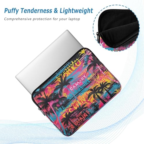 Funda para portátil de 13-14 pulgadas con patrón hawaiano miniatura 5