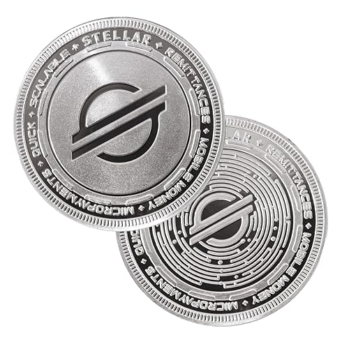 XLM Stellar Crypto Silver-Plated Collector Coin with Engraved Blockchain Design and Protective Case Perfect for Collectors and Crypto Enthusiasts - Image 5