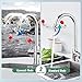 Huanyu Faucet Mounted Eyewash Station 360°Rotation Emergency Eye Wash Station Sink Attachment Adjustable Water Flow Direction Eye Wash Faucet for Lab Factory with 3 Adapters (Style C)