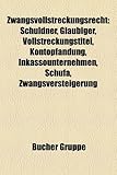 Zwangsvollstreckungsrecht: Schuldner, Gläubiger, Vollstreckungstitel, Kontopfändung, Inkassounternehmen, Schufa, Zwangsversteigerung, Betreibung, ... Pfändungs- und Überweisungsbeschluss