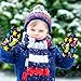 Fashion Merry Christmas Stars and Socks Pattern warm water proof mittens girl gloves guantes de invierno para ninos 4-6 Y