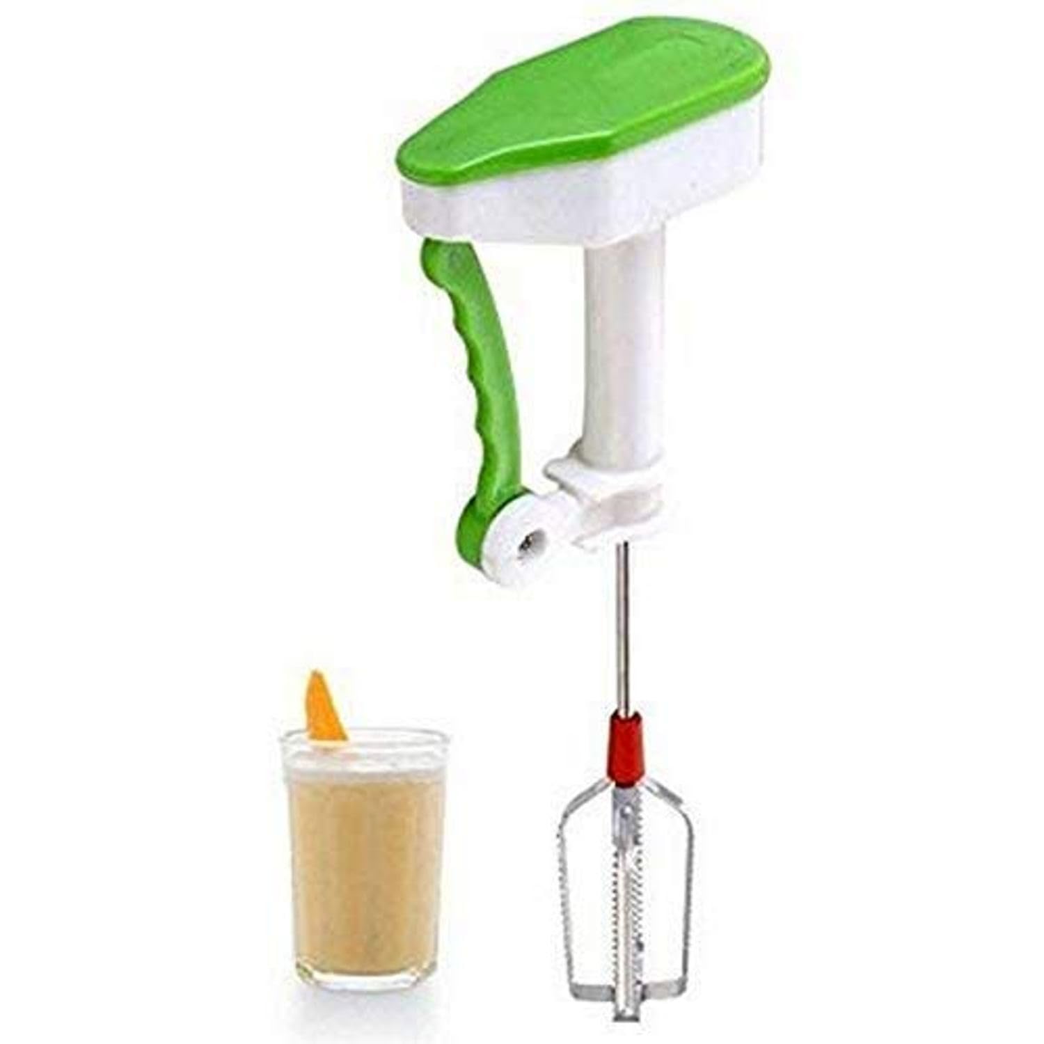 Hand Blender and Beater in Kitchen Appliances with High Speed Operation (Egg and Cream; Milkshake; Soup; Lassi; Butter Milk Maker (White & Green_J_01122028)-image-3