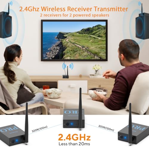 1Mii 3-in-1 2.4Ghz Wireless Audio Transmitter Receiver (1 TX+2 RX) - image 2