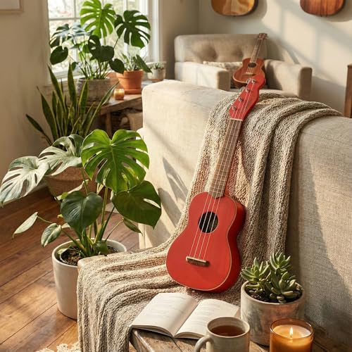 Fender Limited Edition Venice Soprano Ukulele - Fiesta Red Bundle with Gig Bag, Tuner, and Austin Bazaar Instructional Video - image 8
