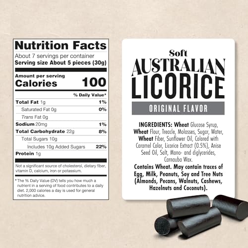 Darrell Lea Soft Australian Licorice, Original Black Flavor thumb #6