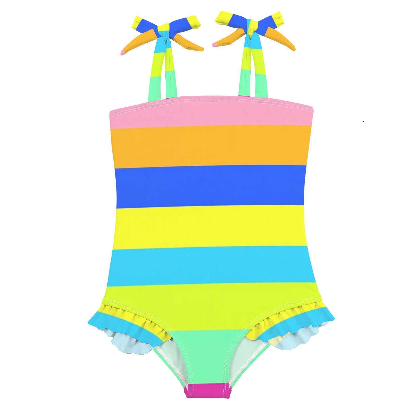 FRODOTGV Costume da bagno intero per ragazze, ad asciugatura rapida, costume da bagno estivo da spiaggia per bambine