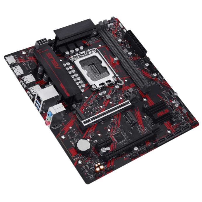 Image of ASUS ASUS EX-B860M-V5 Intel B860 (LGA 1851) mATX Motherboard with PCIe 4.0, Two M.2 Slots, DDR5, Realtek 2.5Gb Ethernet, HDMI, DP, SATA 6 Gbps, Front USB 5Gbps Type-C, Luminous Anti-Moisture Coating
