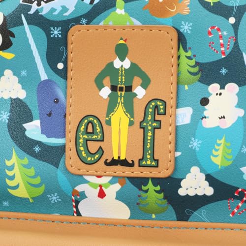 Bioworld Elf Illustrated North Pole Pattern 11.5" Mini Backpack2