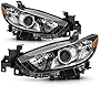 ACANII - For [Halogen Model] 2014 2015 2016 2017 Mazda 6 Projector Headlights Replacement Headlmaps Driver & Passenger